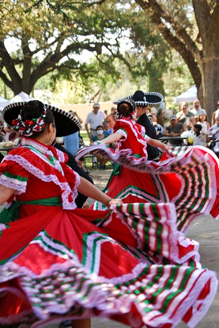 Dancers at Peña Adobe during Hispanic Heritage Month Celebration!