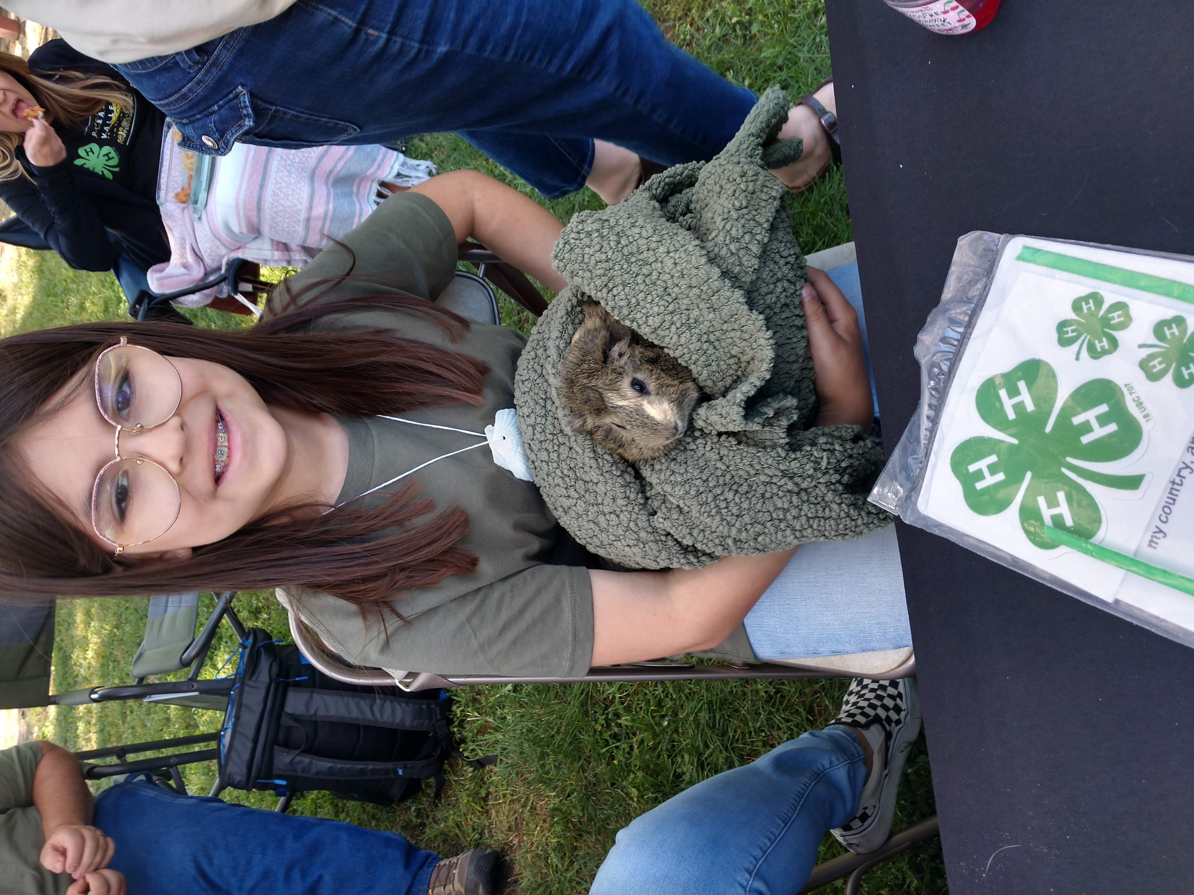 Members of the PLeasants Valley 4-H shared their animals with park visitors!